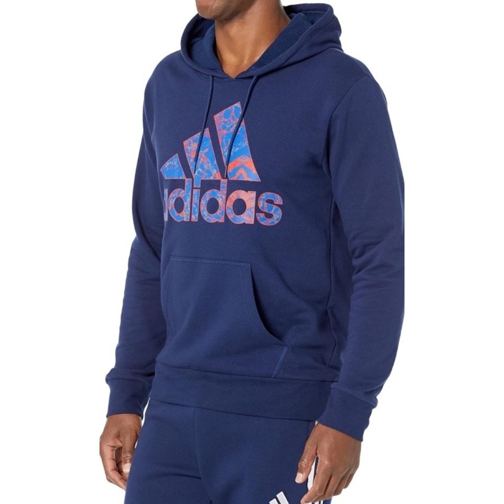 Adidas Legends Basketball Hoodie Men's Small Large Logo Sweatshirt Blue Red New